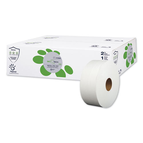 Biotech Toilet Tissue, Septic Safe, 2-ply, White, 3.3" X 700 Ft, 12 Rolls-carton