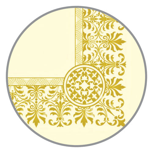 Premium Certificates, 8.5 X 11, Ivory-gold With Fleur Gold Foil Border, 15-pack