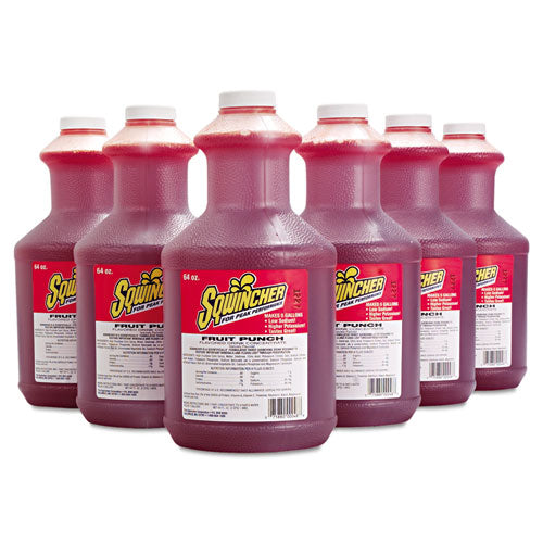 Liquid Concentrate Electrolyte Drink, Fruit Punch, 64oz Bottles, 6-carton