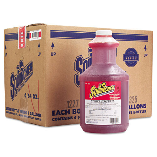 Liquid Concentrate Electrolyte Drink, Fruit Punch, 64oz Bottles, 6-carton