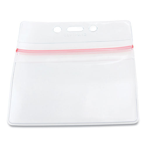 Sealable Cardholder, Horizontal, 3.75 X 2.62, Clear, 50-pack
