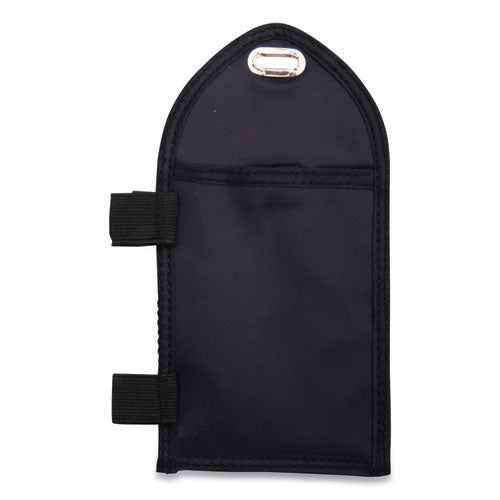 Id Neck Pouch With Pen Loop, Vertical, 4 X 2.75, Black