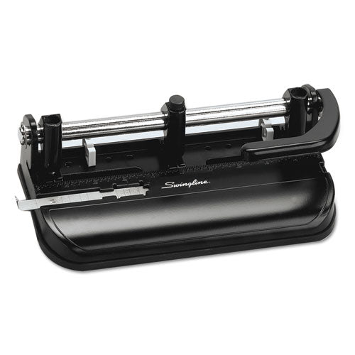 32-sheet Lever Handle Two-to-seven-hole Punch, 9-32" Holes, Black