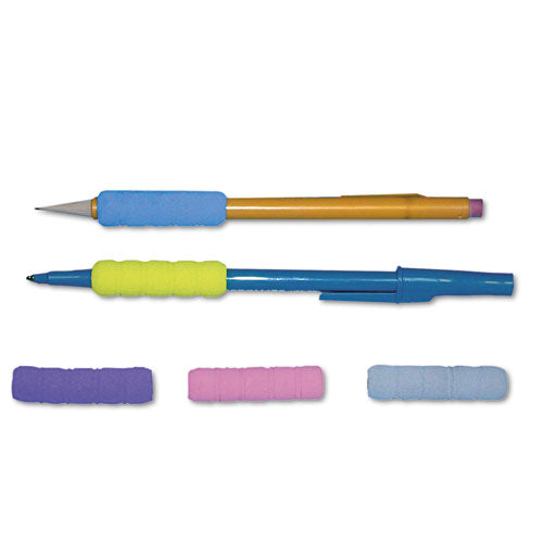 Ribbed Pencil Cushions, 1.75", Assorted Colors, 50-box