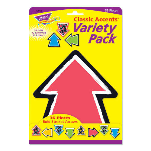 Bold Strokes Classic Accents Variety Pack, 36 Assorted Arrows, 6" X 7.88"