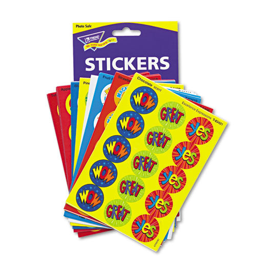 Stinky Stickers Variety Pack, Praise Words, Assorted Colors, 435-pack