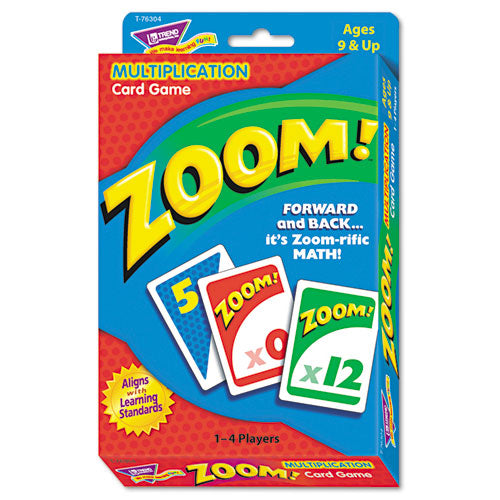 Zoom Math Card Game, Ages 9 And Up
