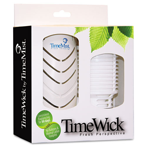 Timewick Automatic Dispenser, 2.25" X 3.25" X 5.75", White