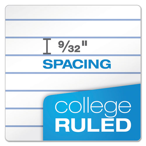Double Sheet Pads, Medium-college Rule, 100 White 8.5 X 11.75 Sheets