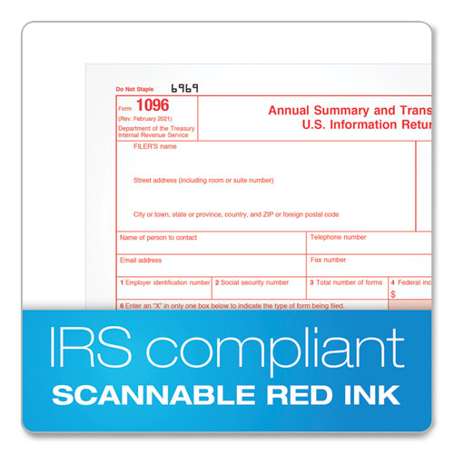 Five-part 1099-misc Tax Forms, 8.5 X 11, 2-page, 50-pack