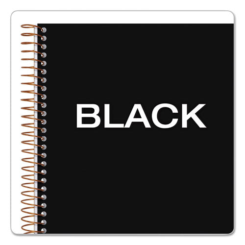 Jen Action Planner, Narrow Rule, Black Cover, 8.5 X 6.75, 84 Sheets