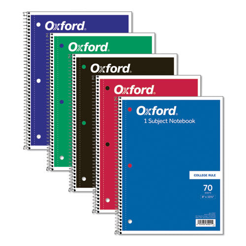 Coil-lock Wirebound Notebooks, 1 Subject, Medium-college Rule, Assorted Color Covers, 10.5 X 8, 70 Sheets