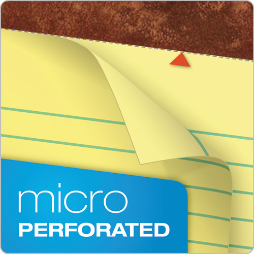 "the Legal Pad" Perforated Pads, Wide-legal Rule, 8.5 X 11, Canary, 50 Sheets, 3-pack