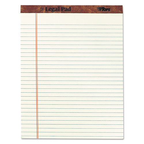 "the Legal Pad" Ruled Pads, Wide-legal Rule, 8.5 X 11.75, Green Tint, 50 Sheets, Dz