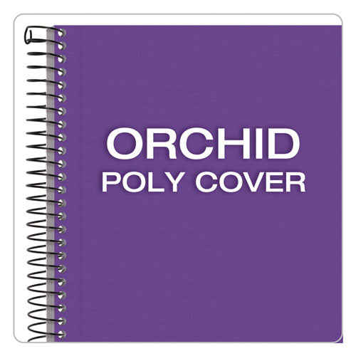 Color Notebooks, 1 Subject, Narrow Rule, Orchid Cover, 8.5 X 5.5, 100 Sheets