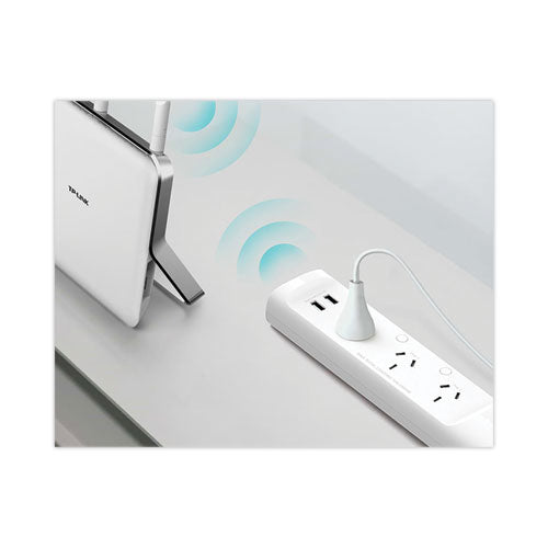 Kasa Smart Wifi 3-outlet Power Strip, 3 Outlets, 2 Usb Ports, White