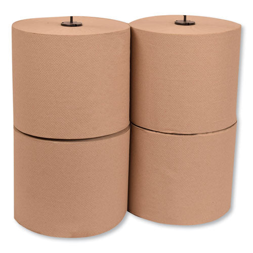 Basic Paper Wiper Roll Towel, 7.68" X 1,150 Ft, Natural, 4 Rolls-carton