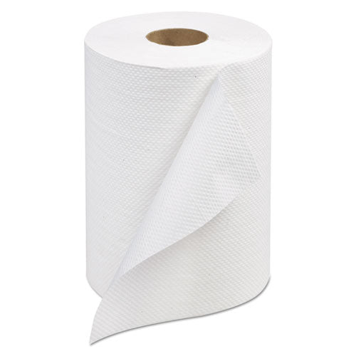 Paper Wiper Roll Towel, 7.68" X 1,150 Ft, White, 4 Rolls-carton