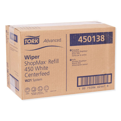 Advanced Shopmax Wiper 450, 9.9 X 13.1, White, 200-roll, 2 Rolls-carton