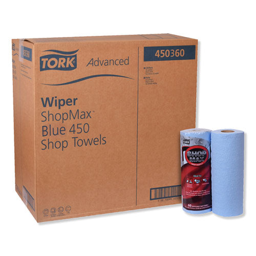 Advanced Shopmax Wiper 450, 11 X 9.4, Blue, 60-roll, 30 Rolls-carton