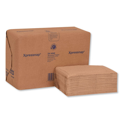Xpressnap Interfold Dispenser Napkins, 2-ply, Bag-pack, 13 X 8.5, Natural, 500-pack, 12 Packs-carton