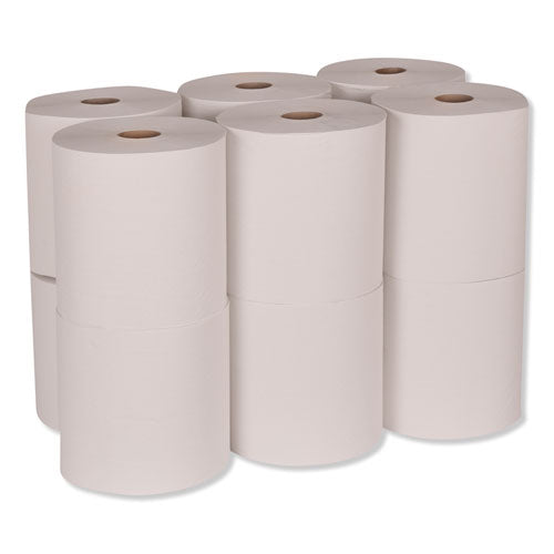 Advanced Hardwound Roll Towel, 1-ply, 7.88" X 600 Ft, White, 12 Rolls-carton