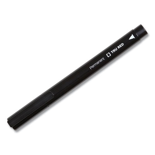 Permanent Marker, Pen-style, Fine Bullet Tip, Black, 36-pack