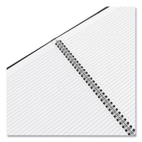 Soft-cover Notebook Folio Set, Narrow Rule, Black Cover, 11 X 8.5, 80 Sheets