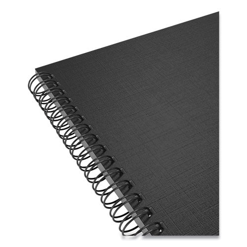 Wirebound Soft-cover Project-planning Notebook, Preprinted Planning Template, Black Cover, 9.5 X 6.5, 80 Sheets
