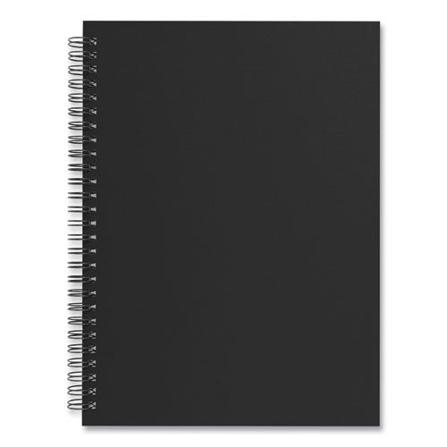 Wirebound Soft-cover Project-planning Notebook, Preprinted Planning Template, Black Cover, 9.5 X 6.5, 80 Sheets