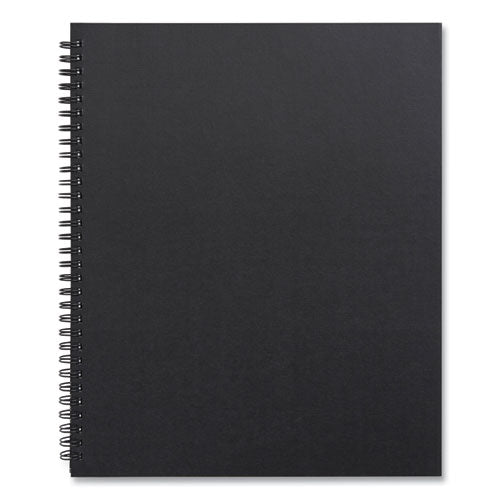 Wirebound Soft-cover Project-planning Notebook, Preprinted Planning Template, Black Cover, 11 X 8.5, 80 Sheets