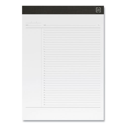 Notepads, Project-management Format, 50 White 8.5 X 11.75 Sheets, 6-pack