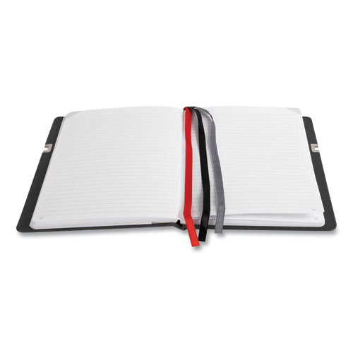 Large Mastery With Pocket Journal, Narrow Rule, Black-red Cover, 8 X 10, 192 Sheets