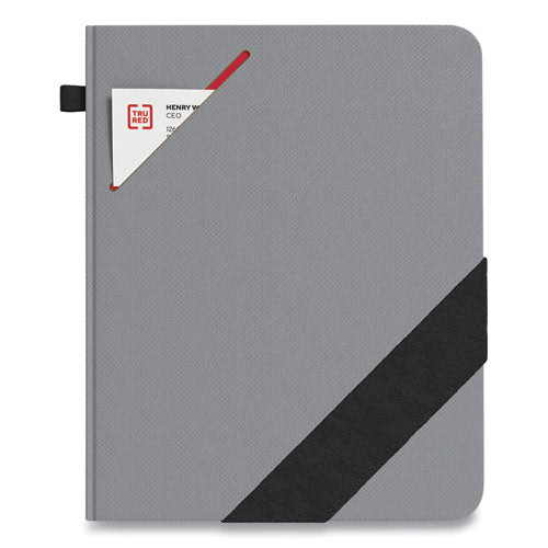 Large Starter Journal, Narrow Rule, Gray Cover, 8 X 10, 192 Sheets