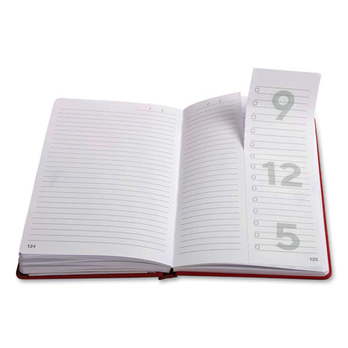 Medium Starter Journal, Narrow Rule, Red Cover, 5 X 8, 192 Sheets