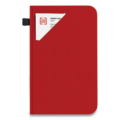 Medium Starter Journal, Narrow Rule, Red Cover, 5 X 8, 192 Sheets