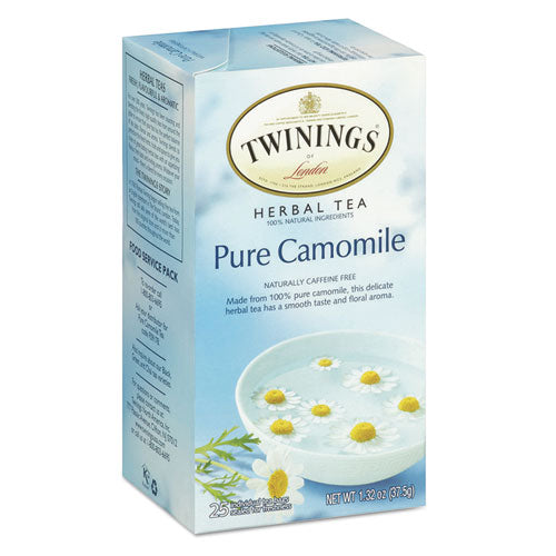 Tea Bags, Pure Camomile, 1.76 Oz, 25-box