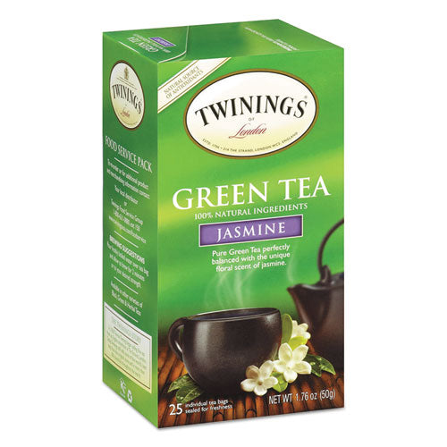 Tea Bags, Green With Jasmine, 1.76 Oz, 25-box
