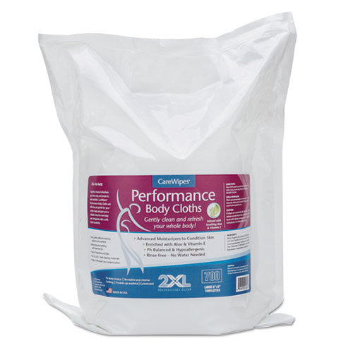 Performance Body Cloths, 6 X 8, Unscented, 700-pack, 2 Packs-carton