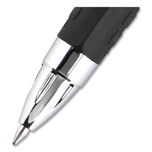 Signo 207 Gel Pen, Retractable, Medium 0.7 Mm, Blue Ink, Black Barrel, 36-box