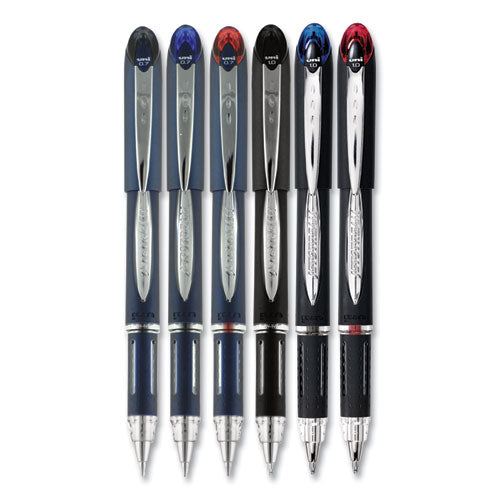 Jetstream Stick Ballpoint Pen, Bold 1 Mm, Blue Ink, Black Barrel