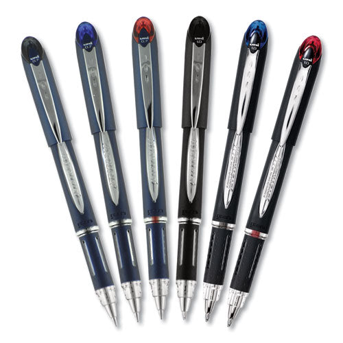 Jetstream Stick Ballpoint Pen, Bold 1 Mm, Blue Ink, Black Barrel