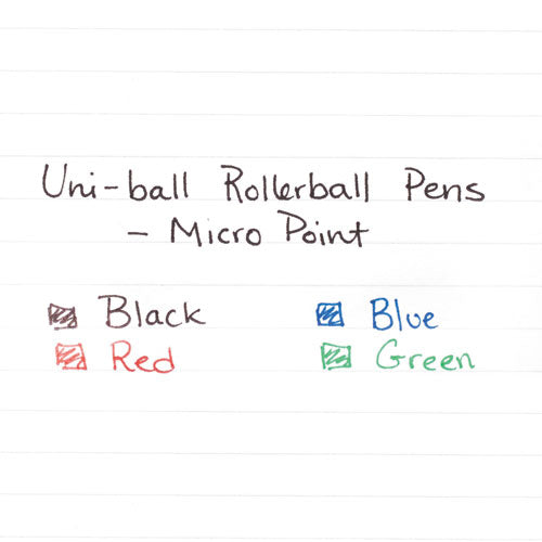 Roller Ball Pen, Stick, Micro 0.5 Mm, Black Ink, Black Matte Barrel, Dozen