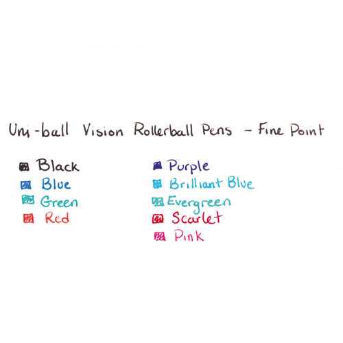 Vision Roller Ball Pen, Stick, Fine 0.7 Mm, Majestic Purple Ink, Gray Barrel, Dozen