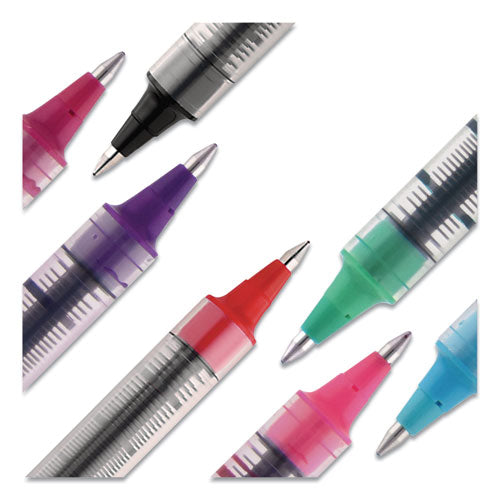 Vision Roller Ball Pen, Stick, Fine 0.7 Mm, Assorted Ink And Barrel Colors, Dozen