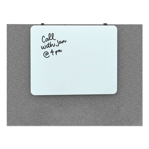 Cubicle Glass Dry Erase Board, 20 X 16, White