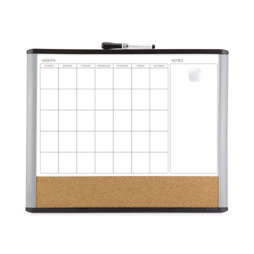 3n1 Magnetic Mod Dry Erase Board, 20 X 16, White Surface, Gray-black Frame