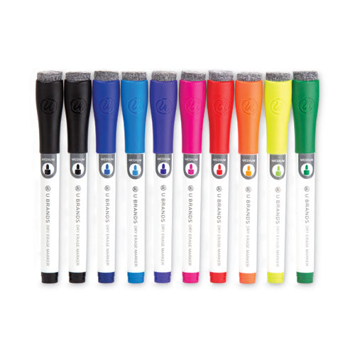 Medium Point Dry Erase Markers, Medium Chisel Tip, Assorted Colors, 10-pack