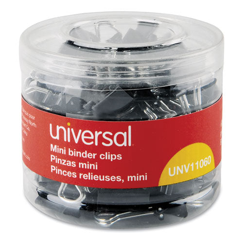 Binder Clip Value Pack, Mini, Black-silver, 36-box