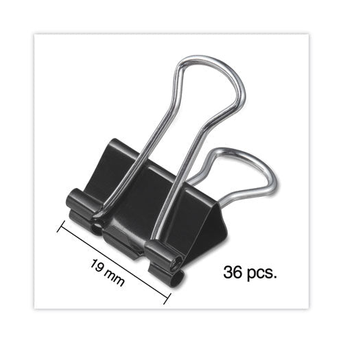 Binder Clips Value Pack, Small, Black-silver, 36-box